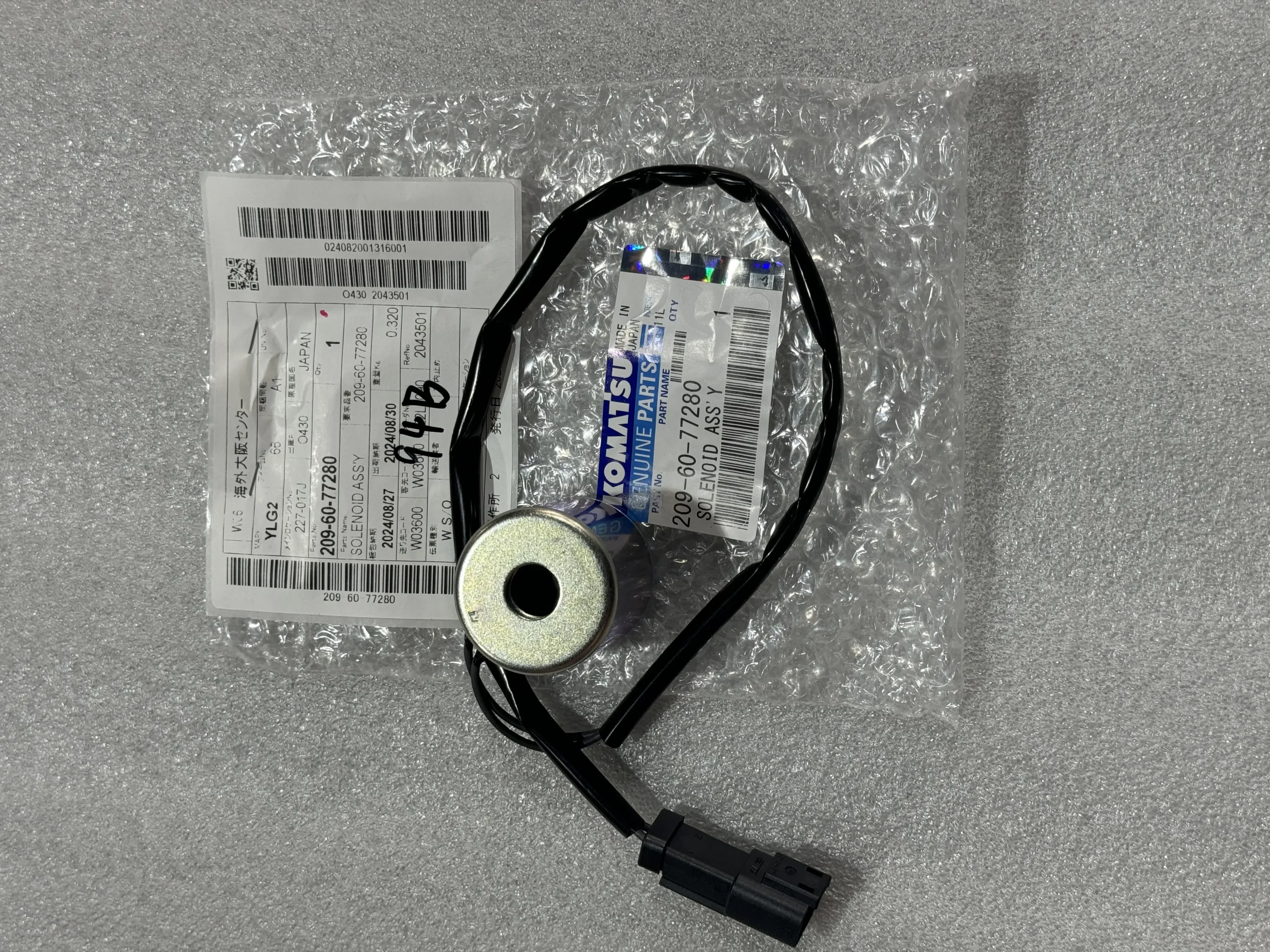 Оригинальный экскаватор Komatsu PC1250 Механические детали Электромагнитный клапан 209 – 60 – 77280