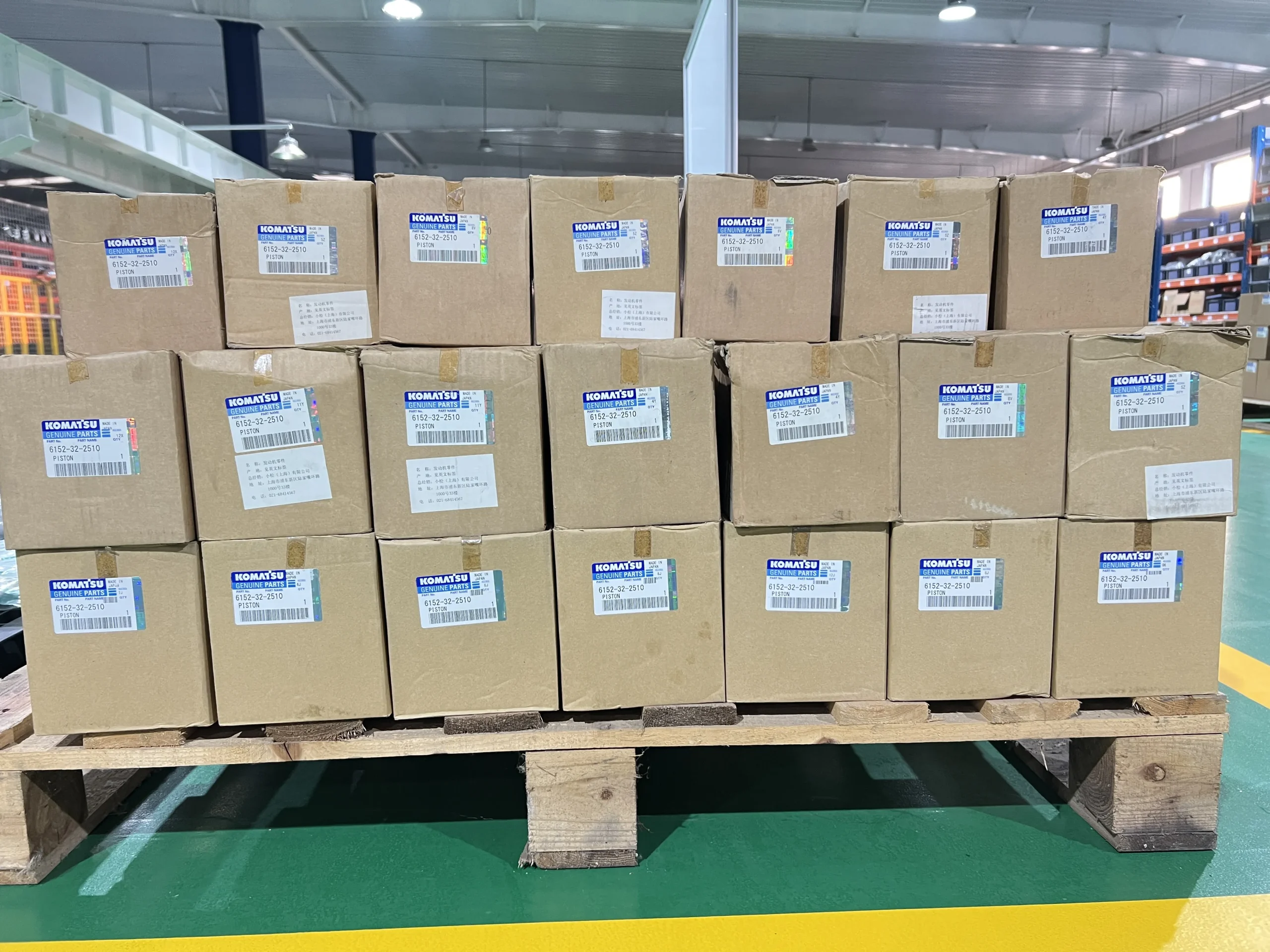 Komatsu оригинальный 6152 – 32 – 2510 поршень со штифтом и кольцом (чугун)