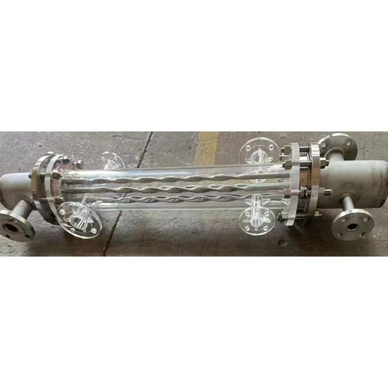 Спиральный овальный трубопроводный теплообменник