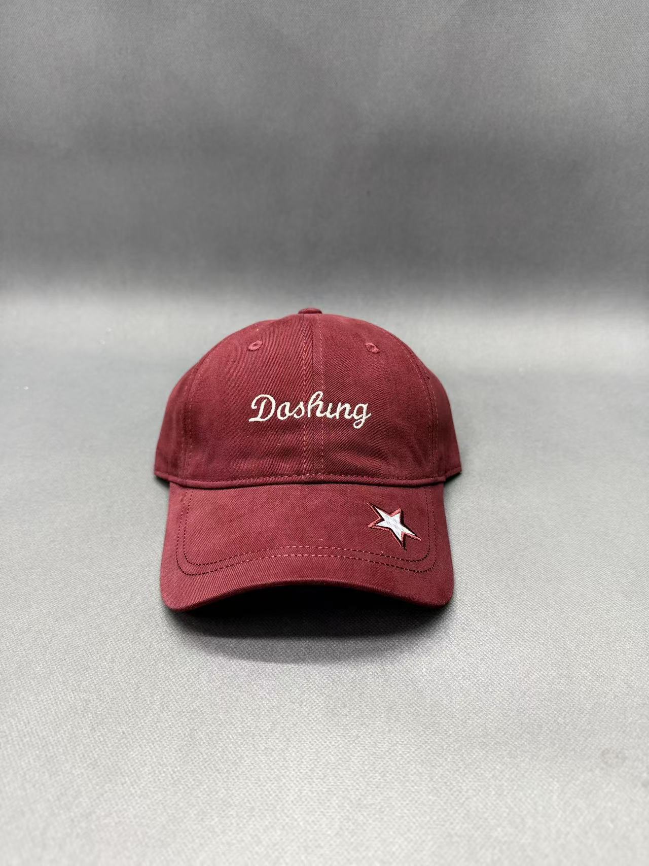 Винтажная кепка dad hat из промытого хлопка с вышивкой Dashing и звездой, низкая кромка, возможно нанесение логотипа