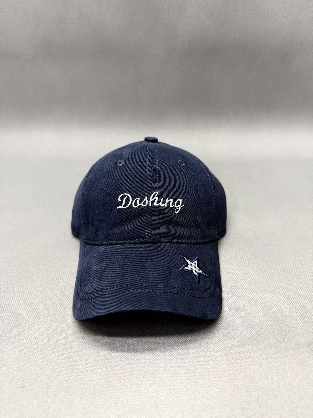 Винтажная кепка dad hat из промытого хлопка с вышивкой Dashing и звездой, низкая кромка, возможно нанесение логотипа