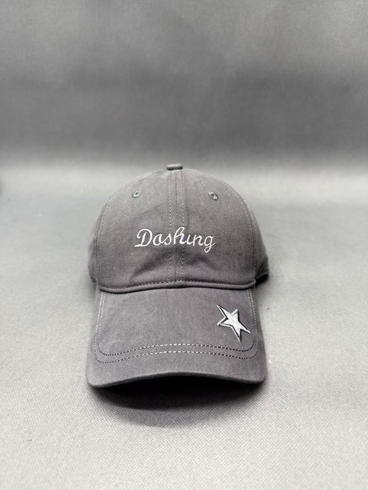 Винтажная кепка dad hat из промытого хлопка с вышивкой Dashing и звездой, низкая кромка, возможно нанесение логотипа