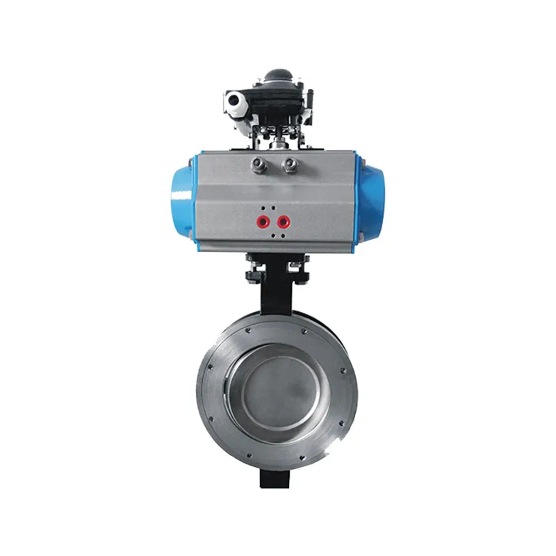 Пневматический поворотный клапан