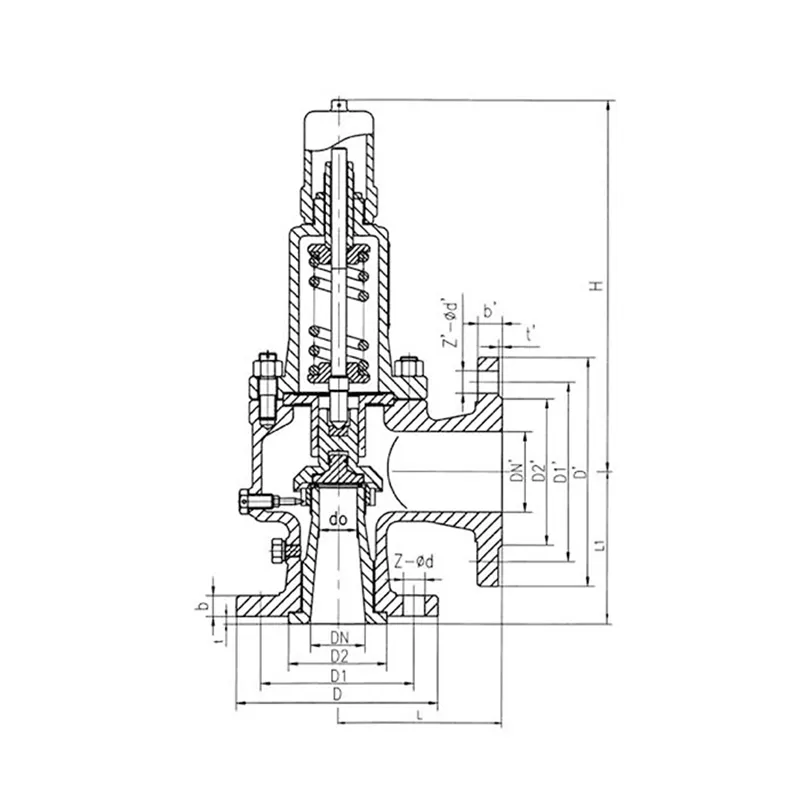 Предохранительный клапан полного подъема типа A42C класса Pound