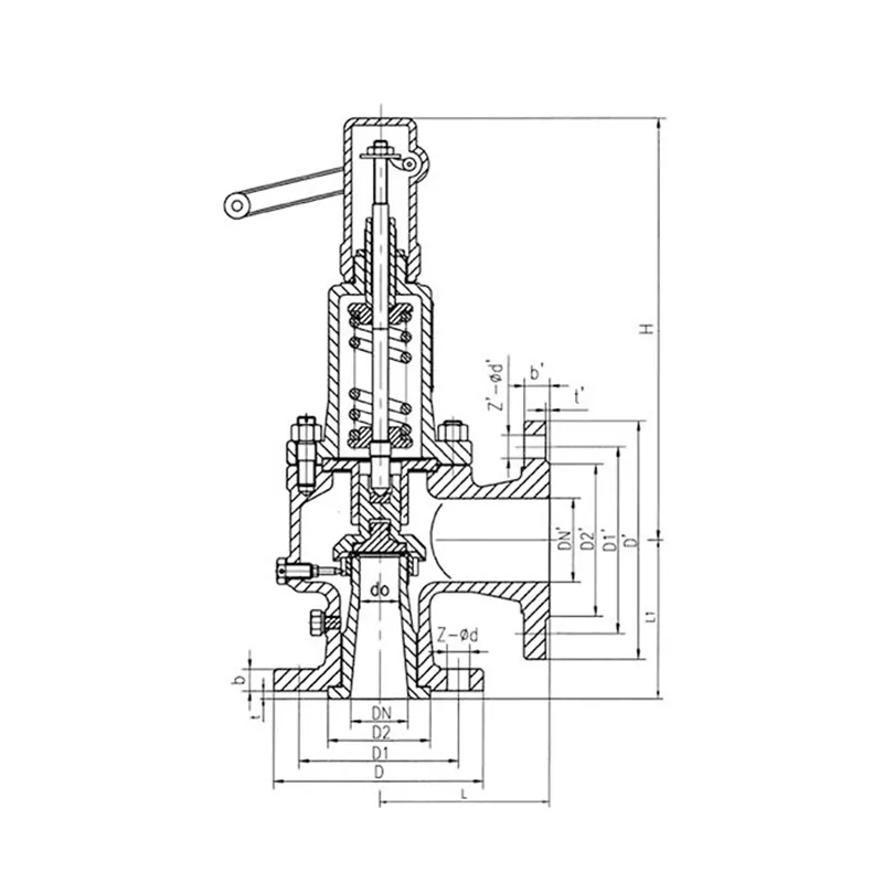 Предохранительный клапан полного подъема типа A44C класса Pound