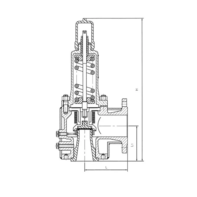Предохранительный клапан с рубашкой