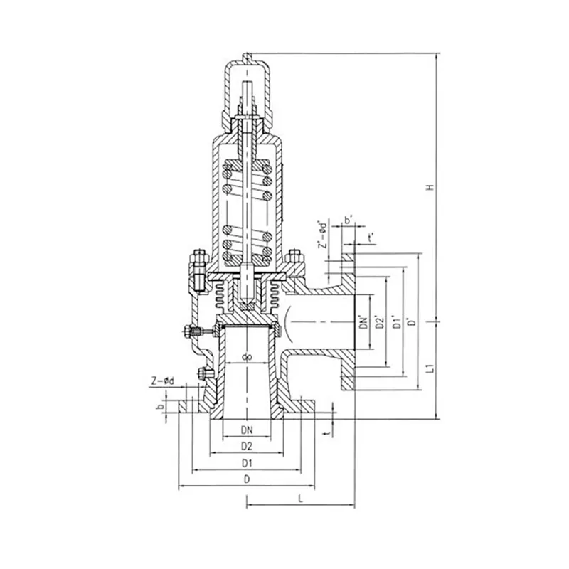 Пружинный предохранительный клапан с сильфонным балансом типа WA41C
