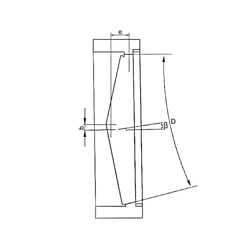Трехэксцентриковый многоступенчатый дисковый затвор с жестким уплотнением