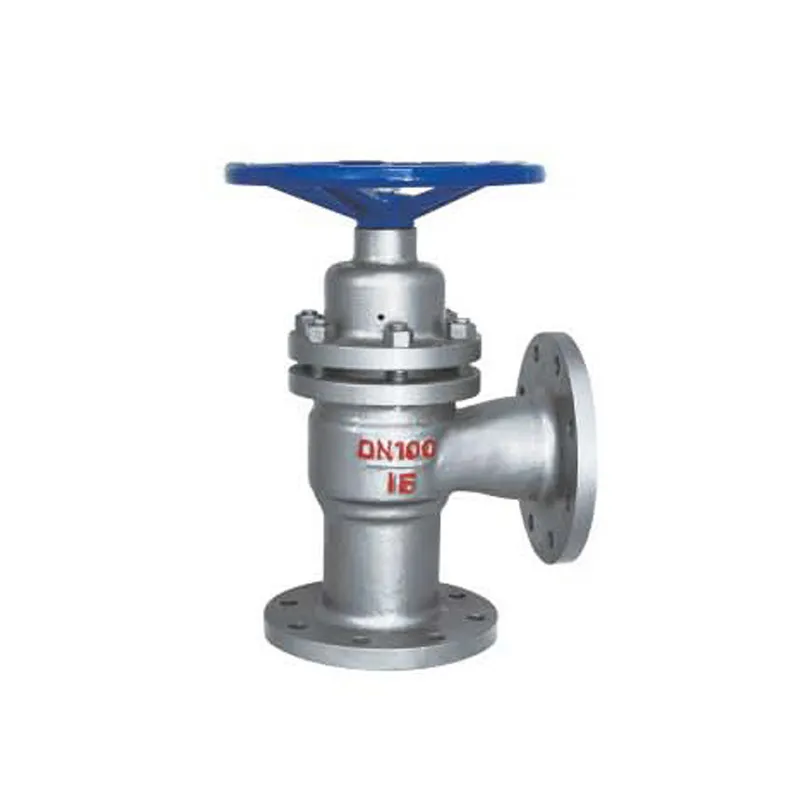 Угловой плунжерный клапан (запорный клапан)