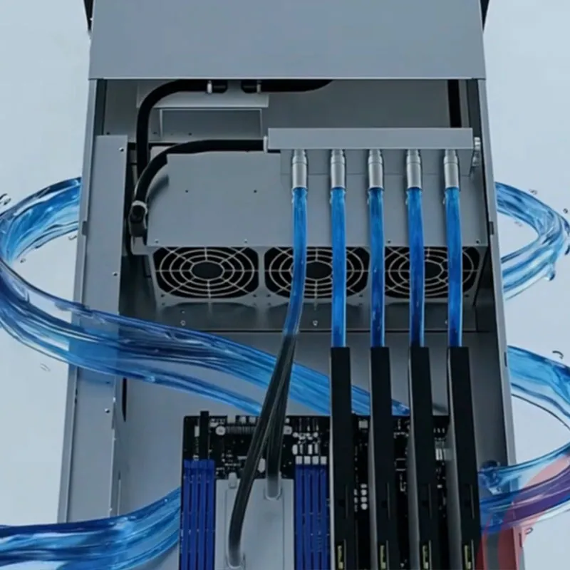 Полная вычислительная мощность, без пробуксовок! Система трубопроводов с жидкостным охлаждением LT800 обеспечивает стабильную работу искусственного интеллекта при высоких нагрузках