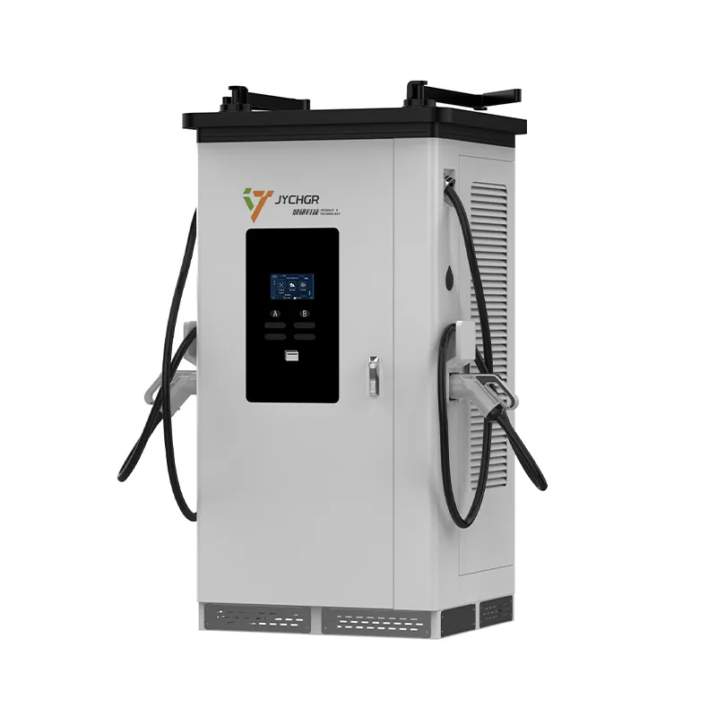 Двухпистолетная моноблочная зарядная станция постоянного тока 80 кВт