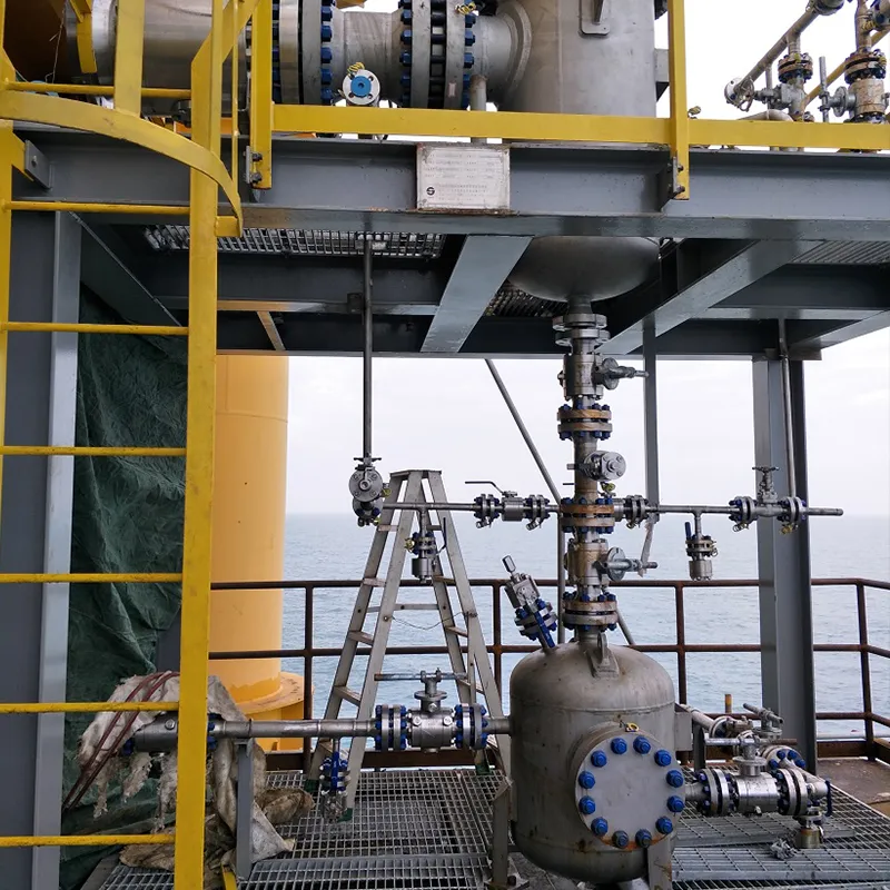 Удаление песка перед поступлением природного газа в компрессор