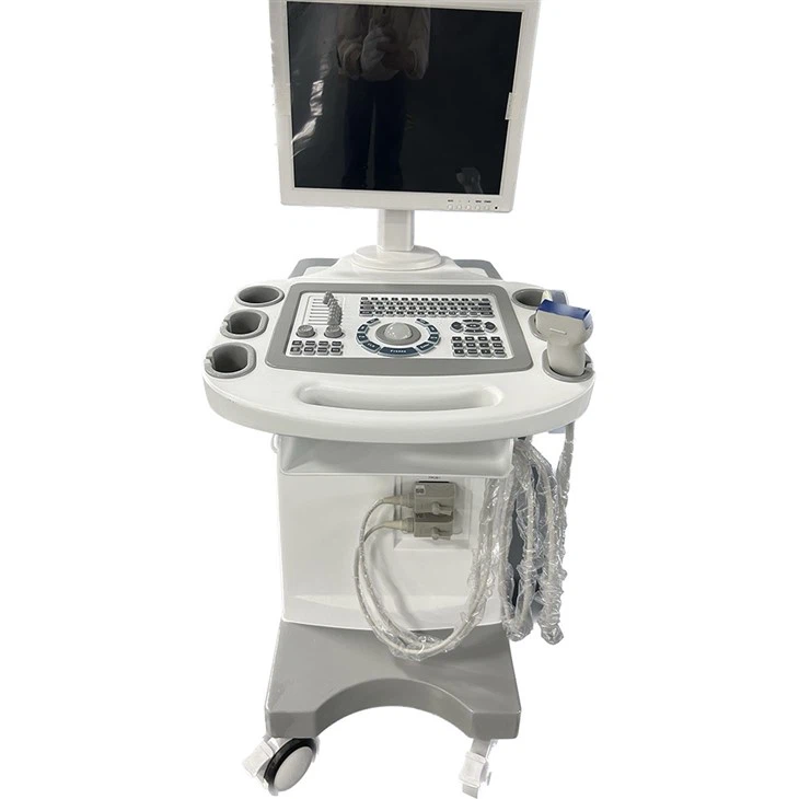 Черно-белый ультразвуковой аппарат на тележке AKCSB-UTS80