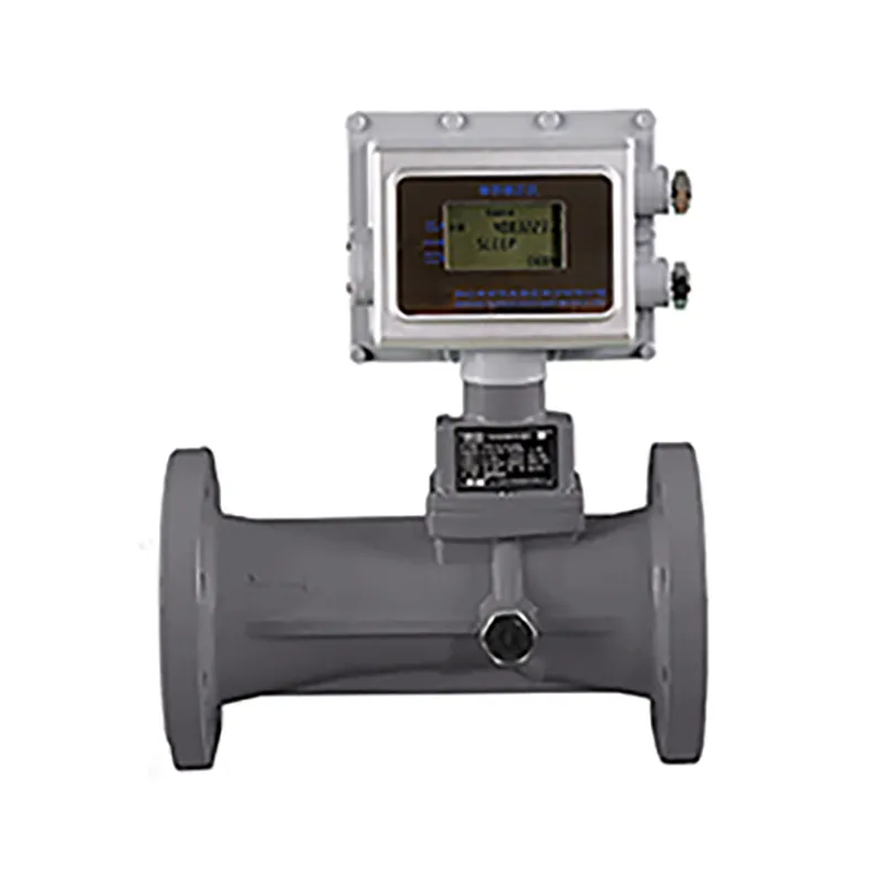 Вихревой расходомер с предварительной закруткой потока 