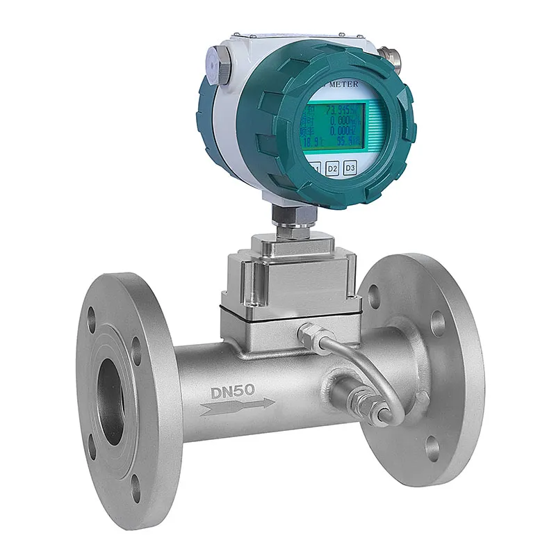 Вихревой расходомер с предварительной закруткой потока 