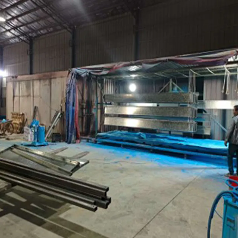 Электроосаждение, напыление порошковой краской, печная сушка эмали