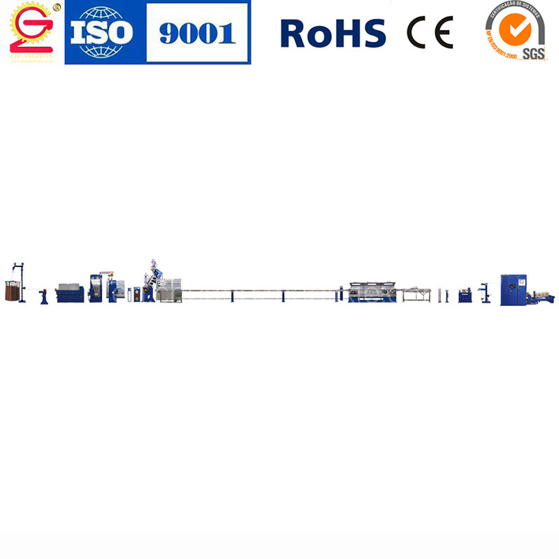 Тандемная экструзионная линия для производства кабелей
