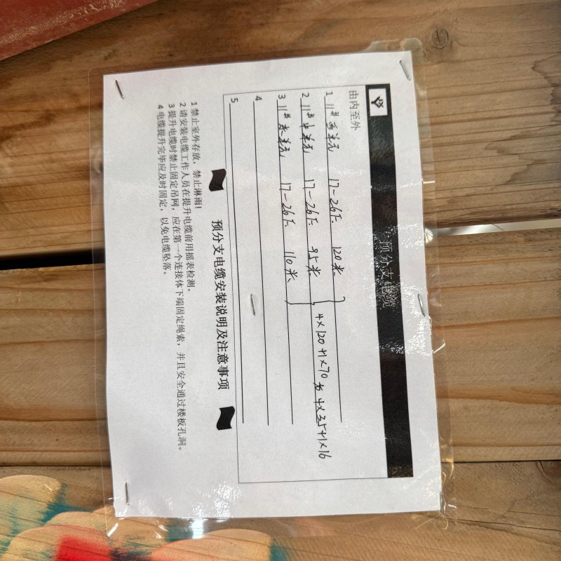 Кабель предварительно ответвленный 4×120+1×70 с ответвлением 4×35+1×16