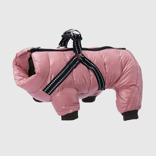 Питомец утепленная куртка со шлейкой