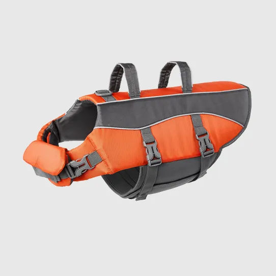 Спасательный жилет для собак из однотонной ткани “оксифорд”