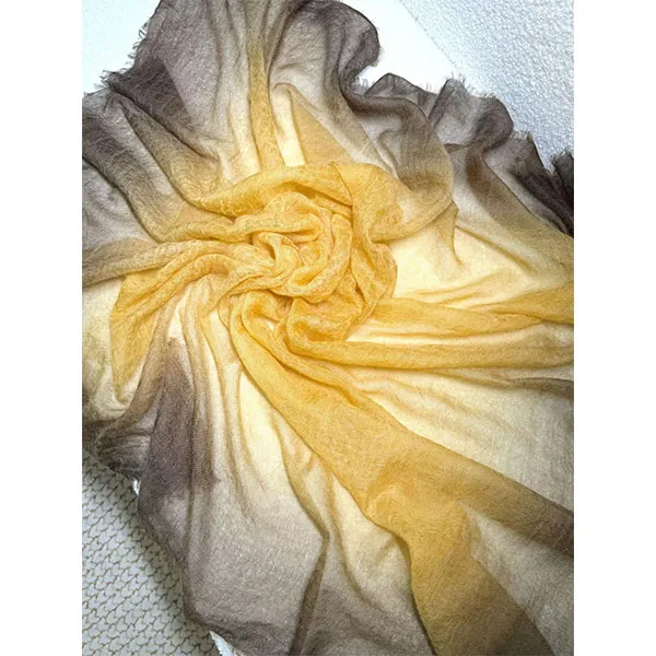 Изысканное тепло, обновленная фактура | Абсолютно новая коллекция шалей ручной росписи «Ring Cashmere»: Элегантный дебют