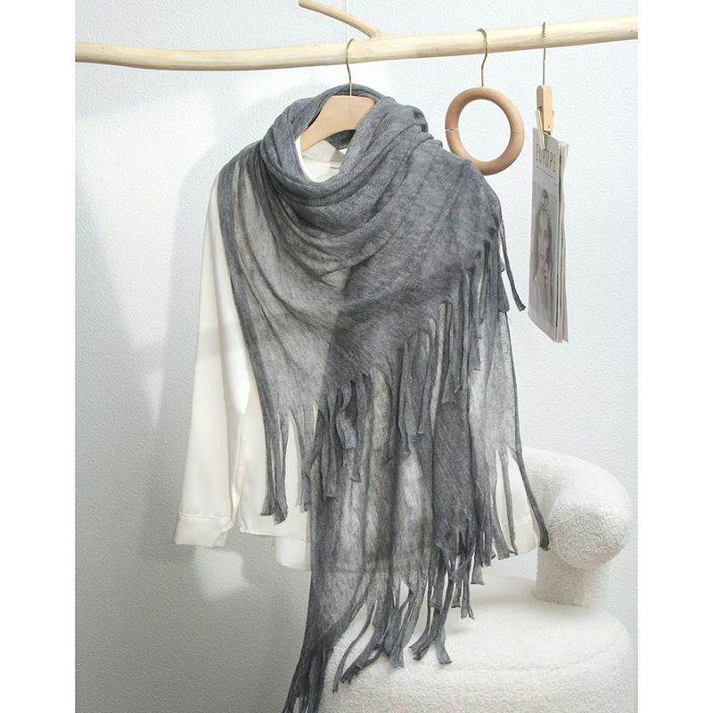 Новые модели шарфа из водорастворимого кашемира 120 штрихов на весну-лето