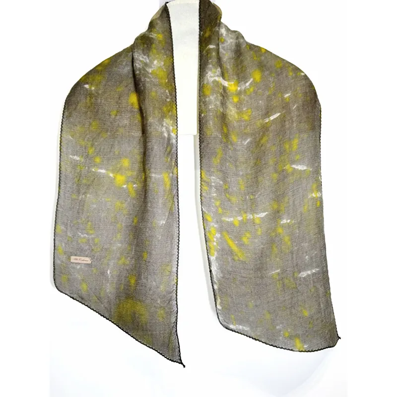 Эскиз шарфа с кашемировой окантовкой