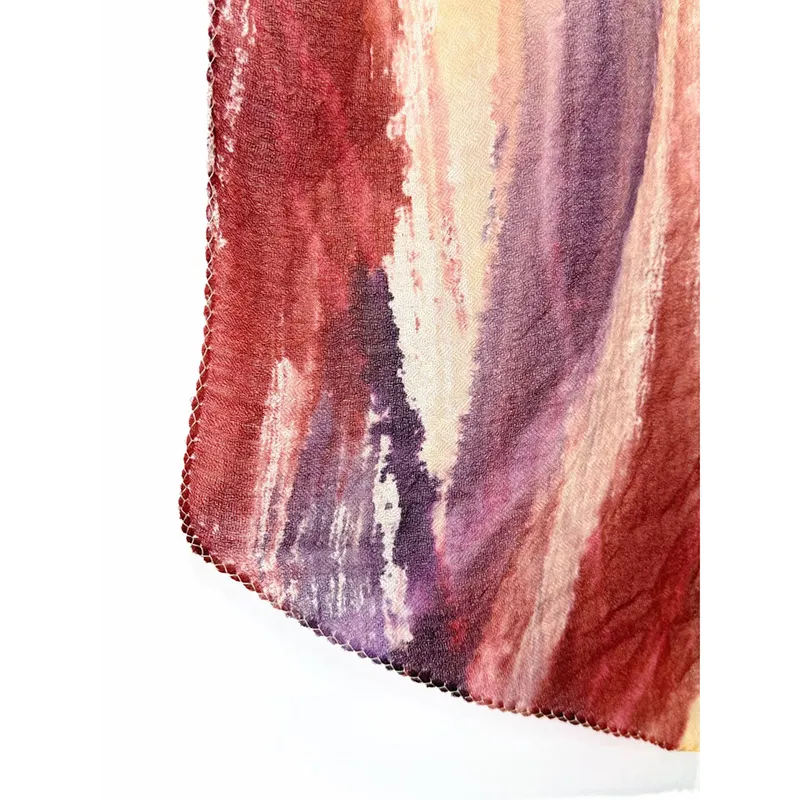 Эскиз шарфа с кашемировой окантовкой