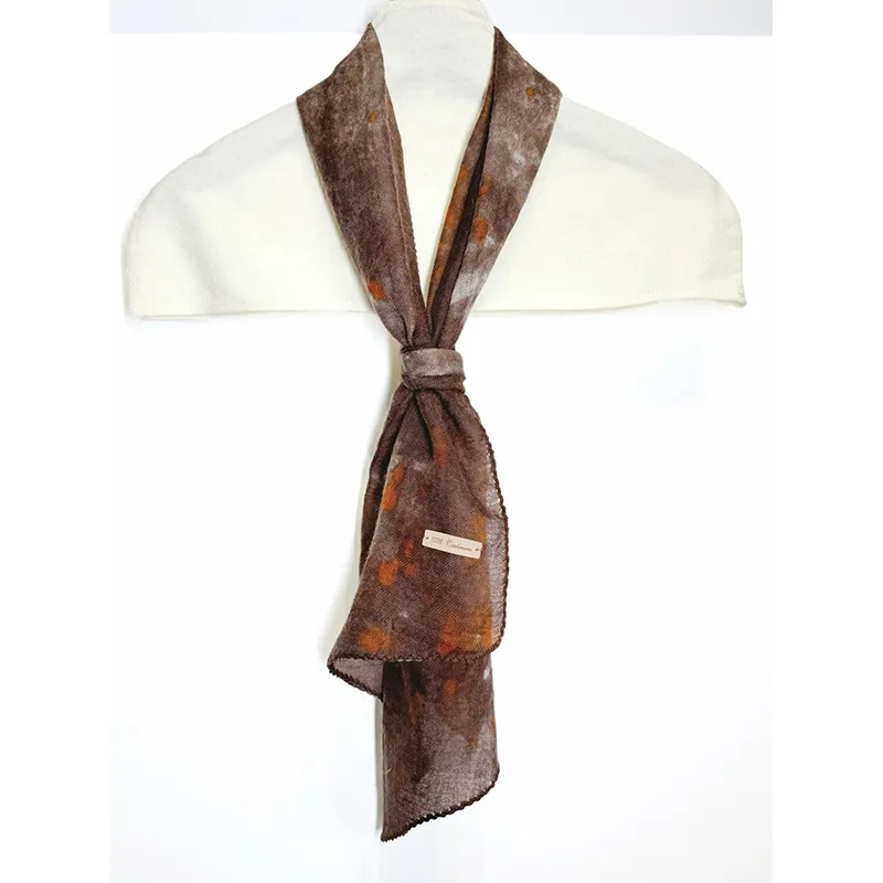 Эскиз шарфа с кашемировой окантовкой