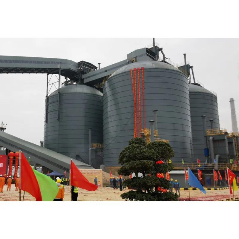 Проект генерального подряда на проектирование, изготовление и монтаж стальных силосов в рамках проекта по производству заполнителей мощностью 6,5 млн тонн в год для ООО Хуажунь Цемент(Усюань)