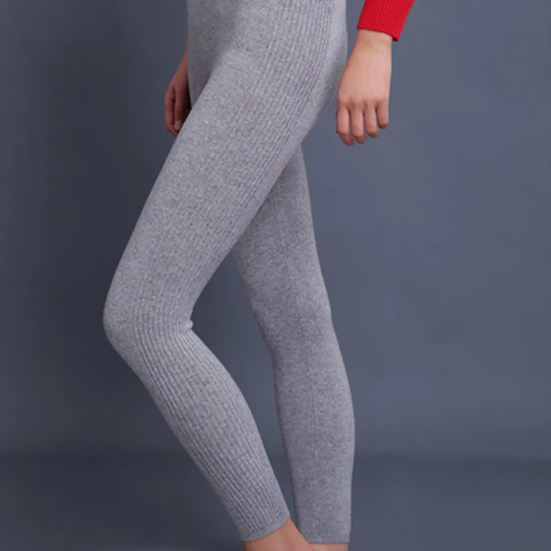 Женские кашемировые брюки — 90% кашемир, женские, с вертикальной полосой, леггинсы, осенне-зимние 42289