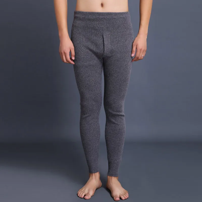 Мужские кашемировые брюки — 90% кашемир, эластичные, утепленные, морозостойкие, комфортные, мягкие, трикотажные, шерстяные 42288