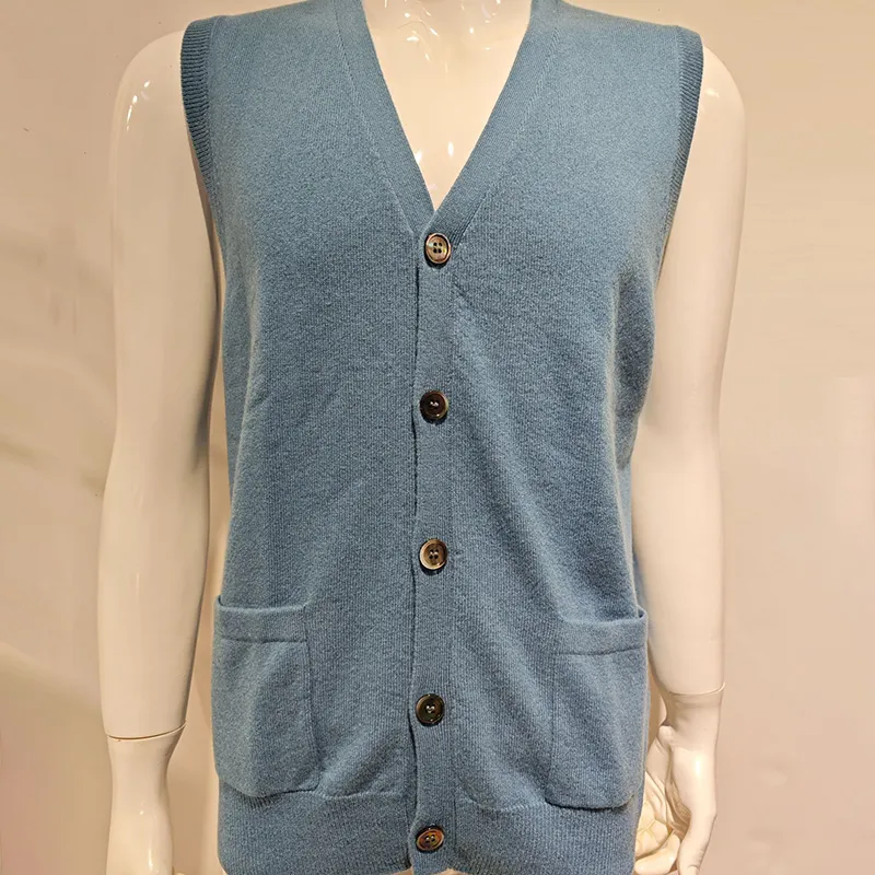 Мужской кашемировый свитер — 100% кашемир, жилет-кардиган, пуловер, трикотаж, кофта 20227