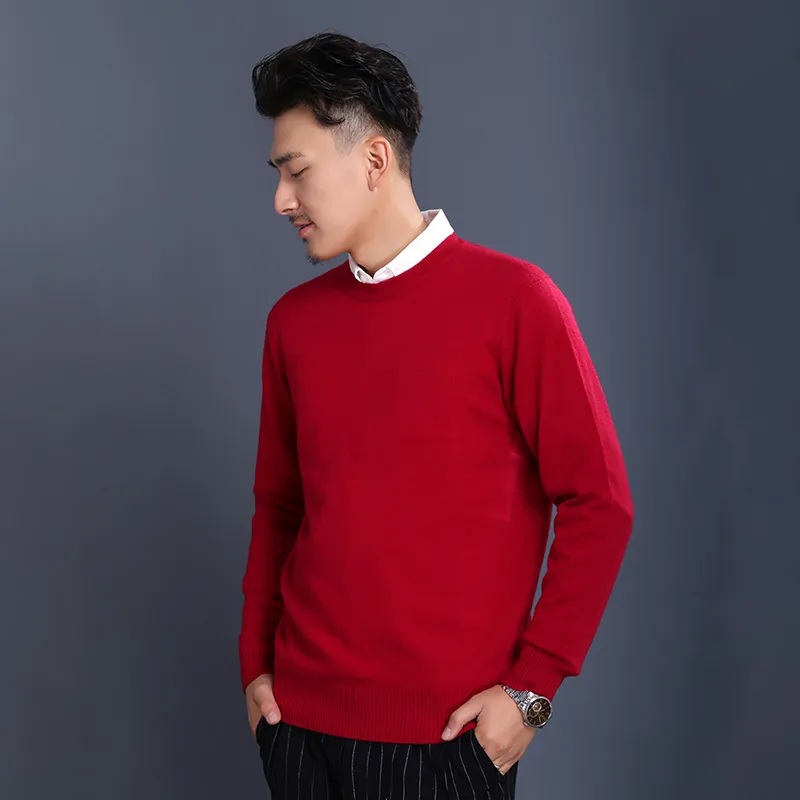 Мужской кашемировый свитер — 100% кашемир, круглый вырез, джемпер, трикотаж, кофта 11227