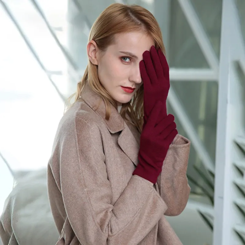 Перчатки — осенне-зимние, однотонные, 100% кашемир, унисекс, утепленные, премиальные, нежные, для вождения, морозостойкие
