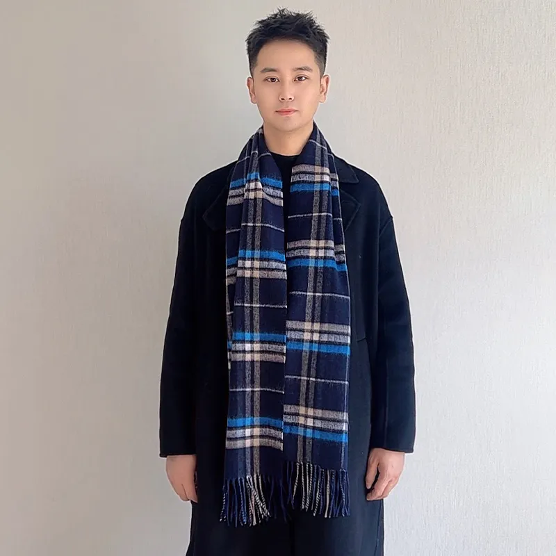 Шарф — 100% кашемир, новый, утепленный 24007