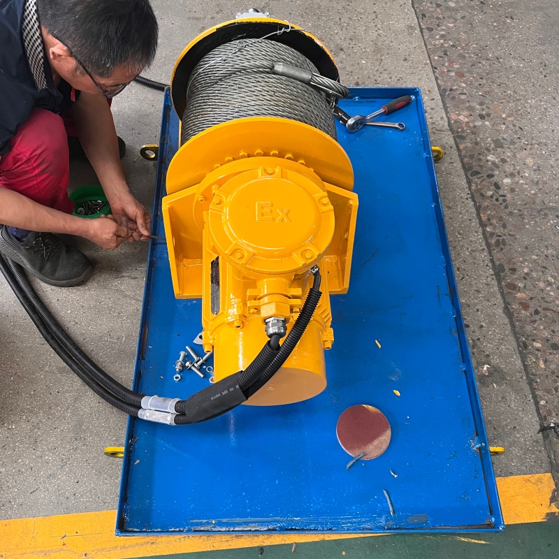 промышленночастотная электрическая лебедка для нефтегазового бурения, электрический таль с частотным преобразователем 20 кН