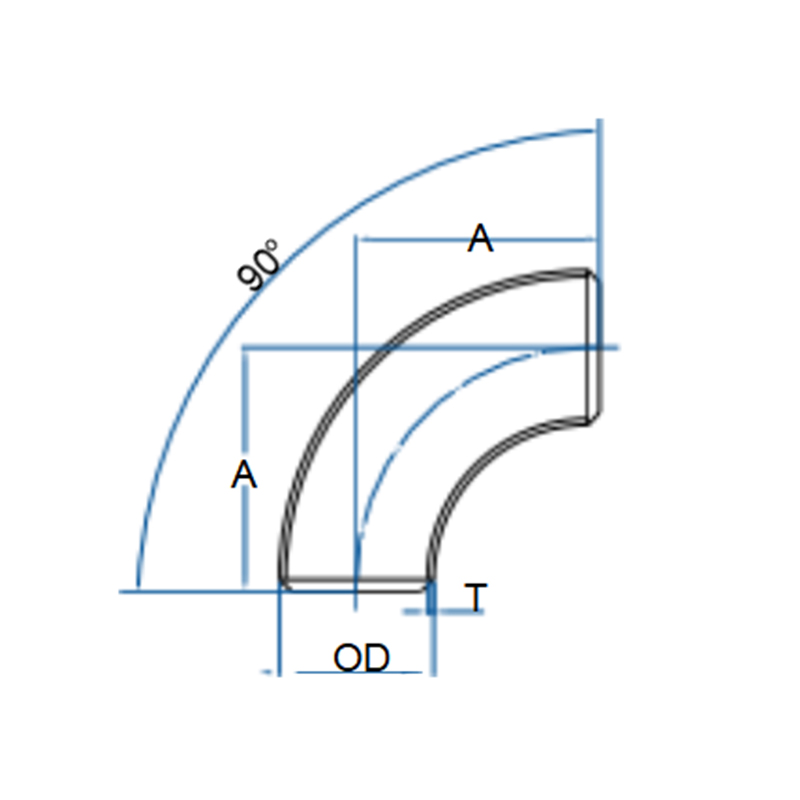 Отвод 90° / 45° для ручной сварки (по китайским стандартам GB/T 12459 / GB/T-A Pipe)