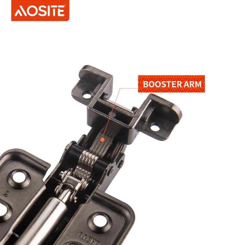 AOSITE Q28 неразборная для алюминиевых рам с гидравлическим демпфером цвет агат черный