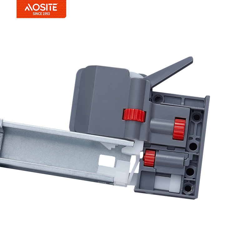 Направляющие AOSITE UP16/17 для нижнего монтажа полновыдвижные синхронные (с ручкой)