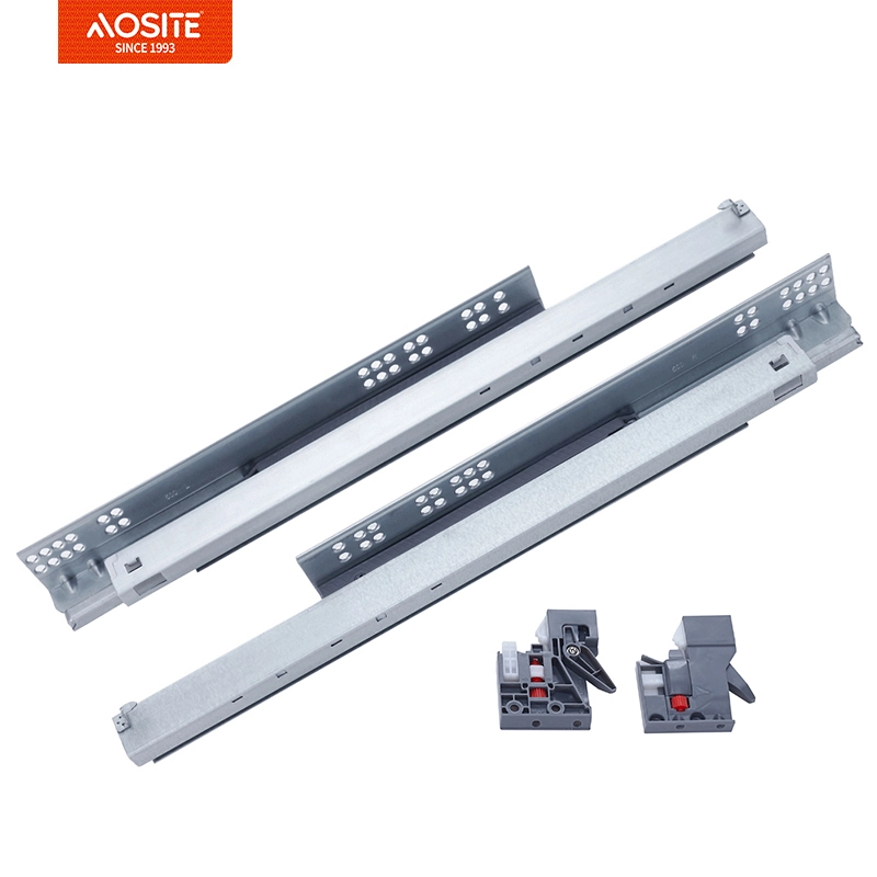 Направляющие AOSITE UP16/17 для нижнего монтажа полновыдвижные синхронные (с ручкой)