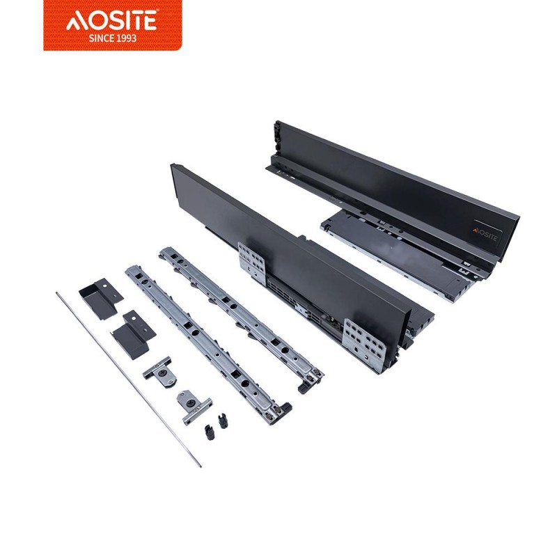 Тонкий короб для ящика AOSITE (с механизмом открывания от нажатия и плавным закрыванием)