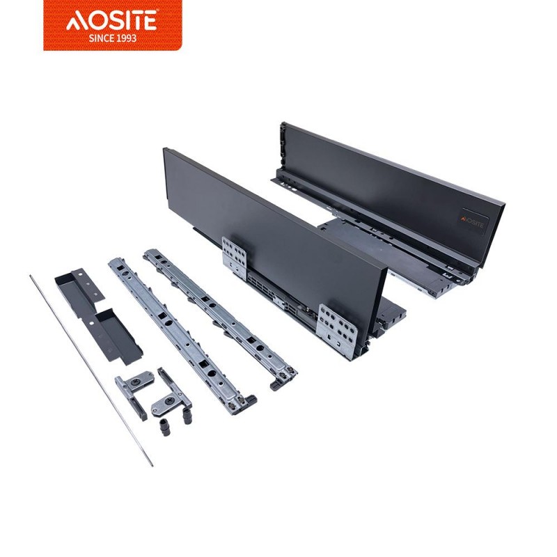 Тонкий короб для ящика AOSITE (с механизмом открывания от нажатия и плавным закрыванием)