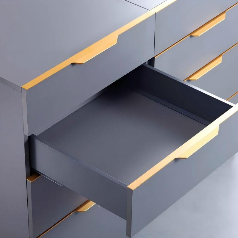 Тонкий короб для ящика AOSITE (с механизмом открывания от нажатия и плавным закрыванием)