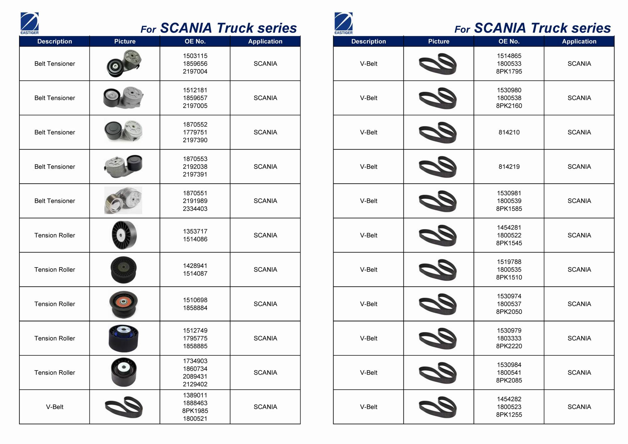 Запчасти для грузовых автомобилей SCANIA-T (3)