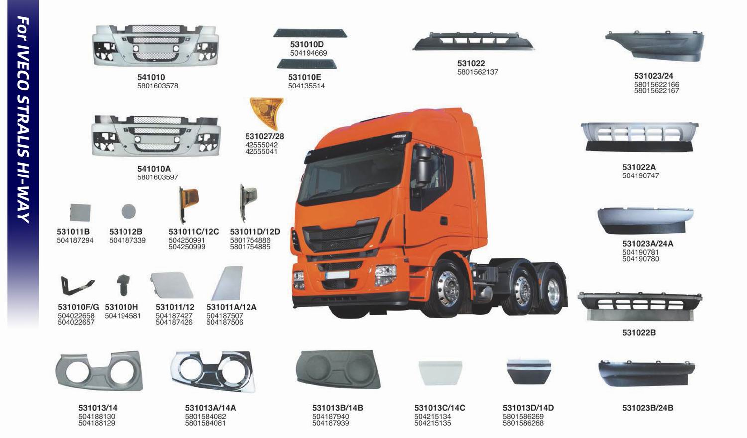 Кузовные детали для грузовых автомобилей IVECO-T (3)