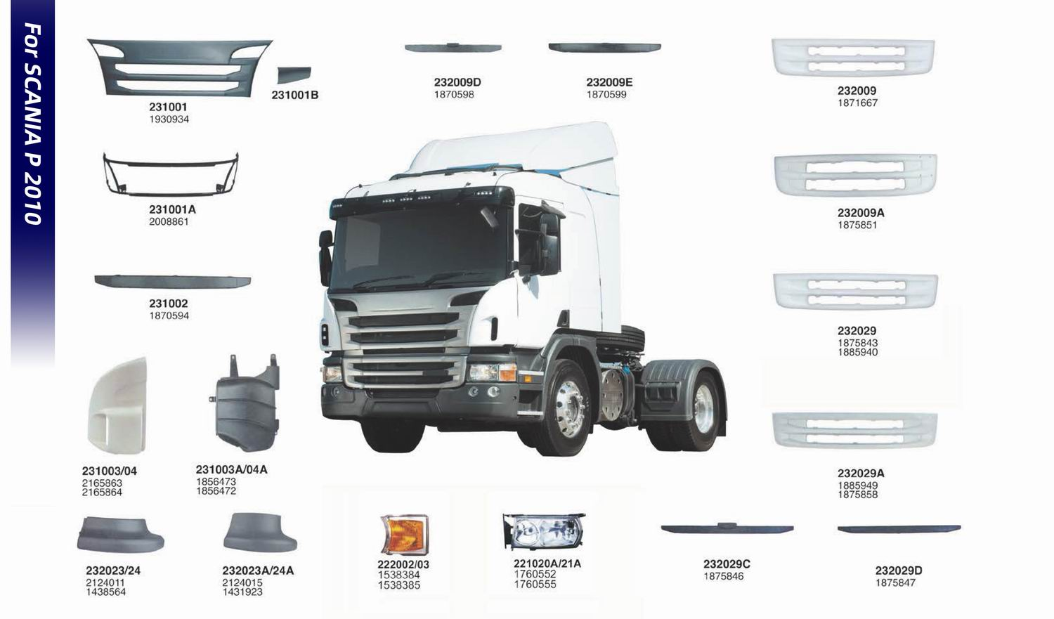Кузовные детали для грузовых автомобилей SCANIA-T (4)