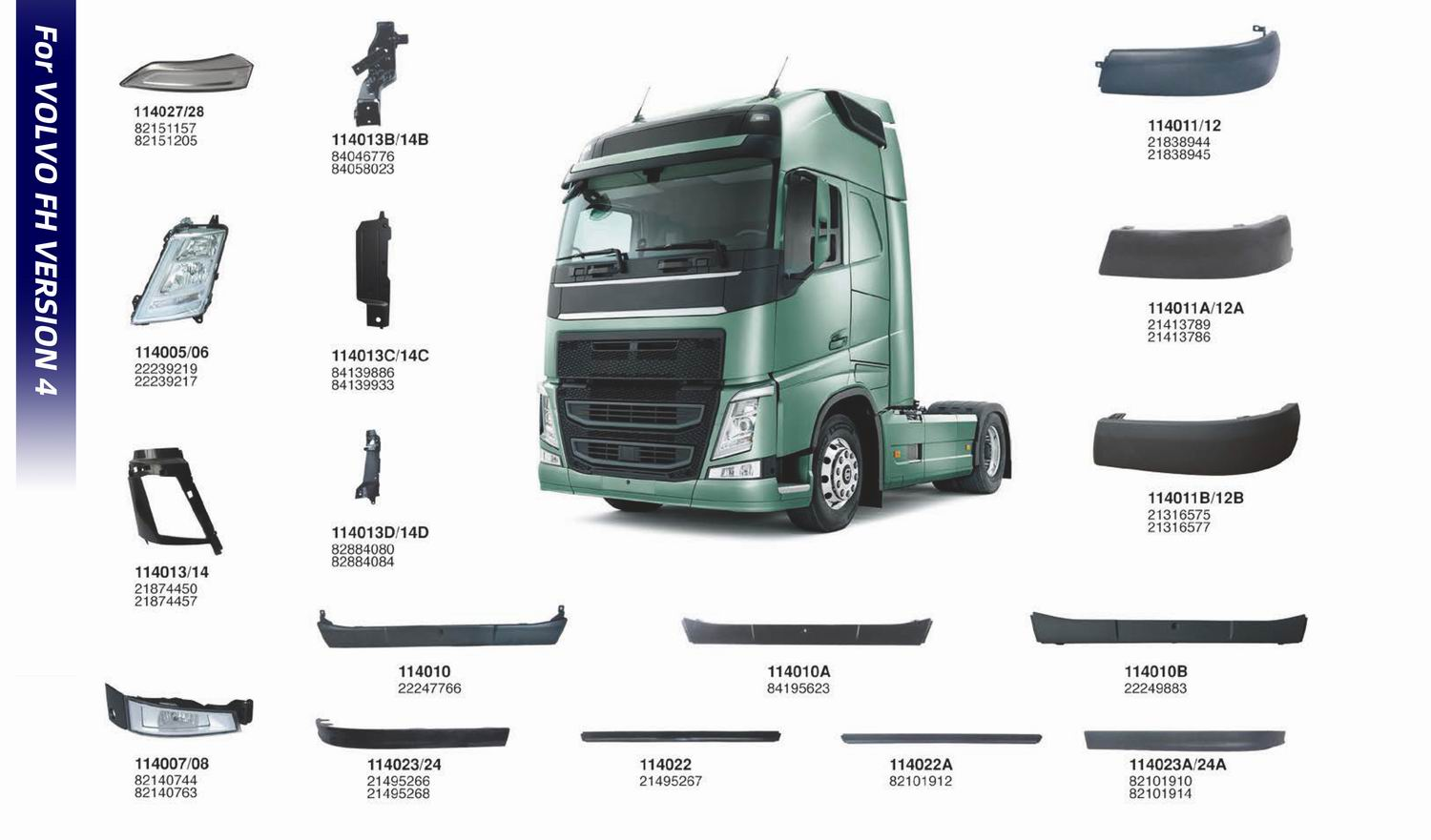 Кузовные детали для грузовых автомобилей VOLVO-T (3)