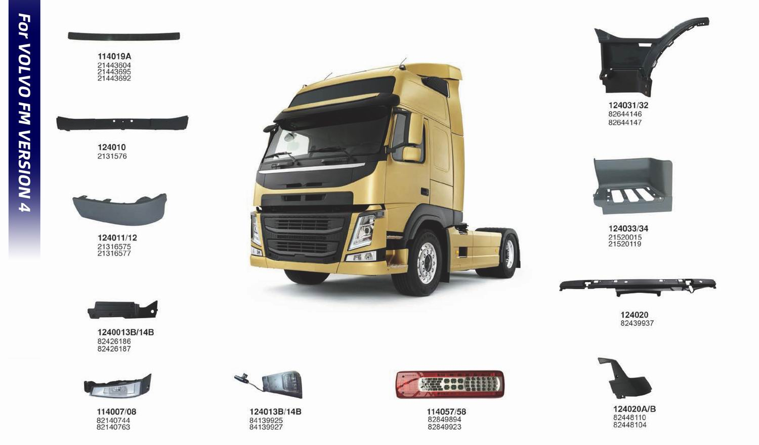 Кузовные детали для грузовых автомобилей VOLVO-T (4)