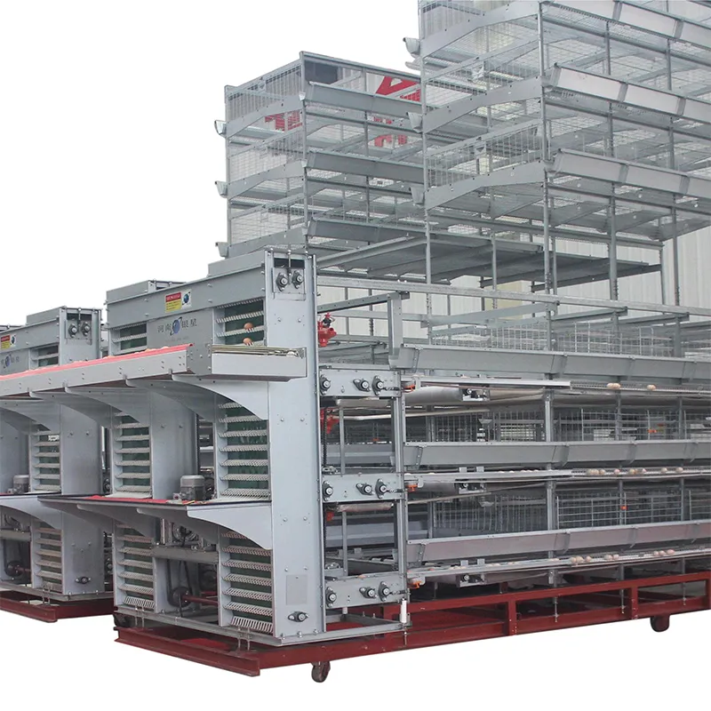 6-ярусная Н-образная клетка для выращивания цыплят-бройлеров